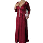 Ruby Radiance Sequin Gown